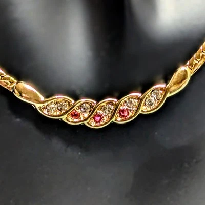 Abercrombie & Fitch 金色莱茵河项链庄园珠宝 17 — 第 1/4 张图片