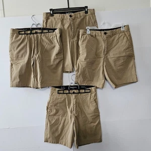 4 Goodfellow & Co. Größe 32 Beige Baumwolle Knopf Reißverschluss Herren Jungen Freizeit Shor - Bild 1 von 19