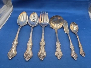 Lote de 6 piezas internacionales de plata profunda ORLEANS para servir - Imagen 1 de 7
