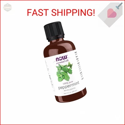 Aceites esenciales AHORA, aceite de menta, aroma vigorizante de aromaterapia, disti de vapor Foto 1 de 2