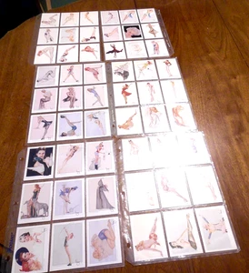SET/100 VARGA PINUP CARDS 1940'S RE-DONE IN 1993 BY THE HEARST CORP - Picture 1 of 6