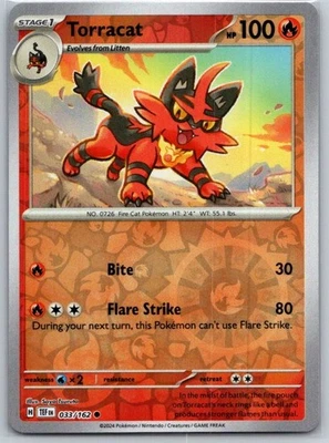 Torracat 033/162 Reverse Holo SV05: Temporal Forces NM - Image 1 of 2