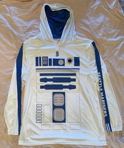 Herren XL Seattle Mariners SGA Star Wars Night R2D2 Hoodie Shirt Langarm 2023 - Bild 1 von 2