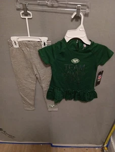New York Jets 2pc Set Kids-girl Size Up To S4 New - Picture 1 of 5