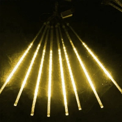 192/288 LEDs Fairy Lights Meteor Shower Rain Tree String Light Garden Party USA - Image 1 of 4