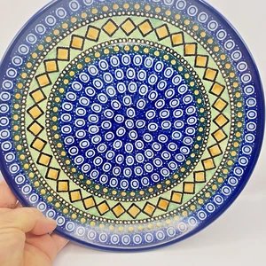 Unikat Floral Polnische Keramik Teller 10" Signiert M Starzyz Top Zustand!! - Bild 1 von 5