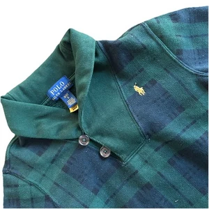 Polo Ralph Lauren Boy's Sweater Shawl-Collar Plaid Pullover Sweatshirt Size 3T - Picture 1 of 5