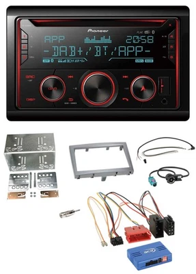 Pioneer 2DIN DAB Lenkrad Bluetooth USB CD Autoradio für Porsche Boxster 2004-200 - Bild 1 von 4