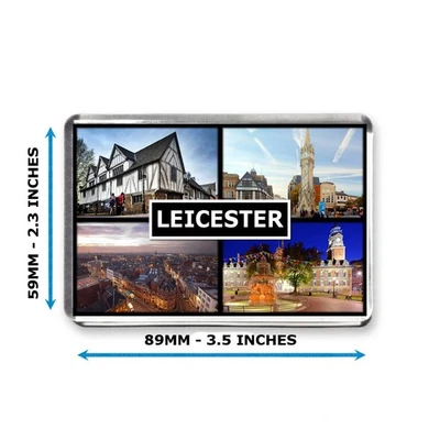 Leicester - Jumbo Fridge Magnet - Exclusively By Mashed Designs