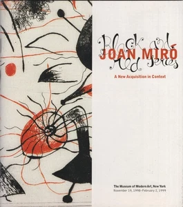 Joan Miro Black & Red Eine Neuerwerb im Kontext MOMA 19.11.98 - 2.02.99 - Bild 1 von 2