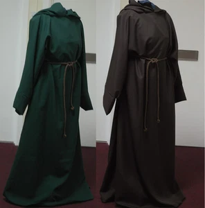 Unisex Merlins Medieval Closet Pull Over Robe grey/Black Polyester Cosplay/larp - Picture 1 of 1