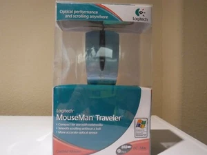 New USB Wired Logitech MouseMan Traveler Mouse - Picture 1 of 2