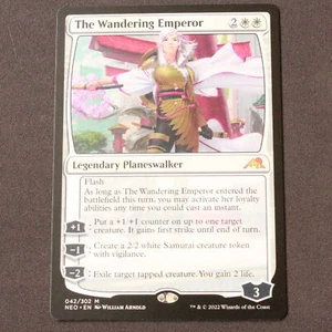 The Wandering Emperor 42 Magic The Gathering Kamigawa: Neon Dynasty (NEO) Mythic casi nuevo - Imagen 1 de 2