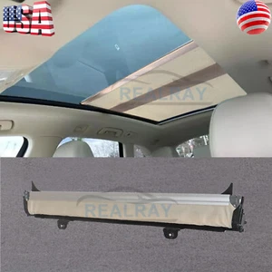 Panoramic car Sunroof Sun Shade Assembly Beige for VW Tiguan Golf Jetta Audi Q5 - Picture 1 of 8
