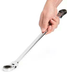 Metric Ratcheting Wrenches Chrome Vanadium Steel Flex-Head Double Box End 8-19mm - Picture 1 of 10