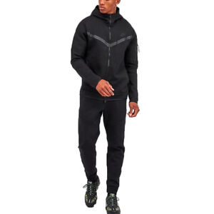 Nike Tech Fleece Mens Black Tracksuit Bottoms Joggers