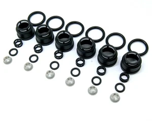 FUEL INJECTOR SEAL KIT x6 FOR JECS SIDE FEED NISSAN SKYLINE RB26DETT RB25DET - Picture 1 of 10