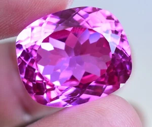 FLAWLESS Natural Pink Ruby 30.80 Ct Cushion Certified Loose Gemstone - Picture 1 of 7