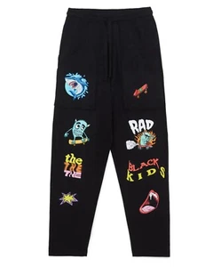 The Rad Black Kids Special Projects Whimsy Pants Black Size Large VG Condition - Picture 1 of 9