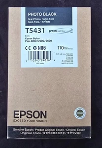 Epson T5431 Genuine Photo Black Ink Cartridge - Picture 1 of 3