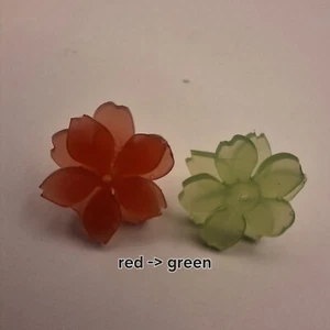 Pendientes de flores que cambian de color - cambio frío/calor - mbarnes productions - Imagen 1 de 5