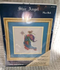 Serendipity Designs Mar Bek Star Angel Vintage Counted Cross Stitch Kit  NEW - Picture 1 of 2
