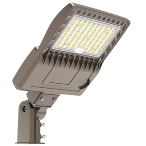150W LED Parking Lot Pole Light Metal Halide Equiv 5000K with Adjustable Mount - Picture 1 of 8