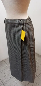 Rock Damen Größe 34 oder 36 braun oder blau Wickeloptic (vorne überlappend) karo - Bild 1 von 8