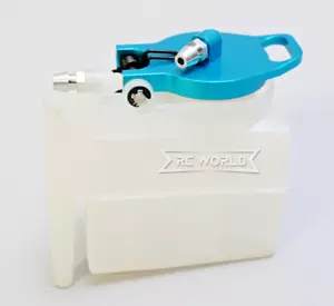 RC 1/10 Nitro Gas FUEL TANK For Car, Buggy, Truggy, Truck -BLUE TOP- - Picture 1 of 9