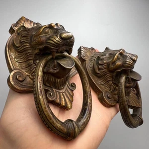 Big Antique Door Knocker Bronze Animal - Picture 1 of 8