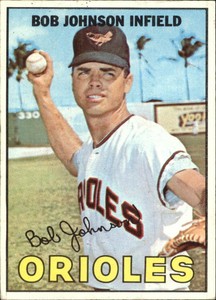 1967 Topps Baltimore Orioles Baseball Card #38 Bob Johnson - GOOD