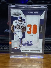 2010 Certified Fabric of the Game Jersey Numbers Prime Autograph Serial 04/10