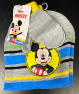 BERKSHIRE FASHIONS DISNEY JUNIOR MICKEY 2 PIECE SET HAT & GLOVES NEW WITH TAGS - Picture 1 of 4