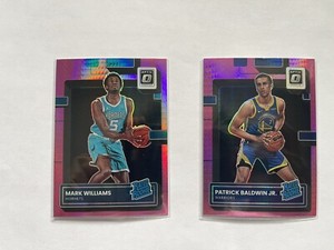 Patrick Baldwin Jr./ Mark Williams RATED ROOKIE Donruss Optic 2022 Hyper Pink