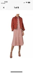 AKRIS PUNTO 3/4 Sleeve Fringe Accented Blazer/Jacket Sz 10 $1390 - Picture 1 of 12