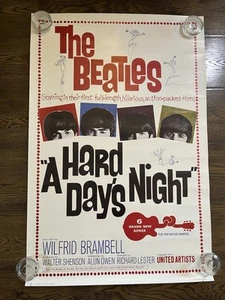 Beatles A HARD DAYS NIGHT 1991 Promo Record Store Poster For CD Release 24"x36" - Picture 1 of 5