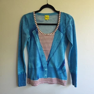 Vintage Paul Smith X Made in Japan Cardigan Print Jumper Size M - Picture 1 of 7