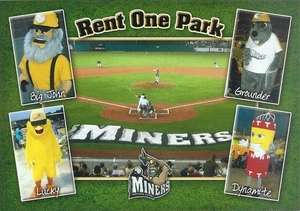 Frontier League Southern Illinois Miners Rent One Park Baseball Stadium Postcard - Picture 1 of 2