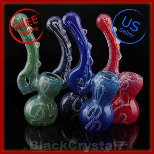 6" Handmade Thick Marble Mystery Bubbler Sherlock Tobacco Smoking Bowl Pipes - Picture 1 of 8