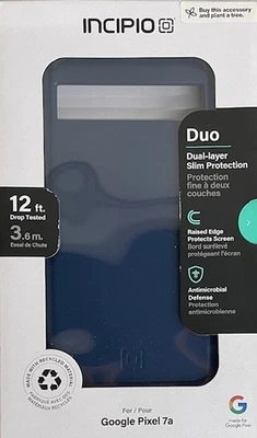 Funda DUO Incipio 12 pies probada contra caídas para Google PIXEL 7a - Azul Foto 1 de 4