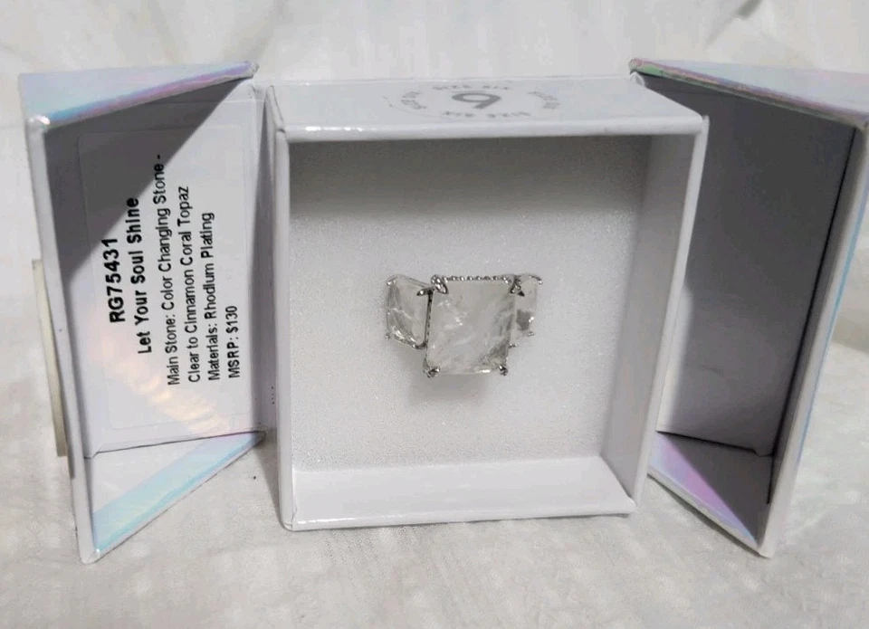 Anillo de concientización sobre la salud mental Bomb Party - RG75431 - Deja que tu alma brille - Talla 6 Foto 1 de 1