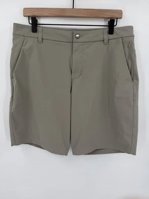 Pantalones Cortos Lululemon Para Hombre 33 Caqui Comisión Clásicos Warpstreme Golf 9” Entrepierna Foto 1 de 4
