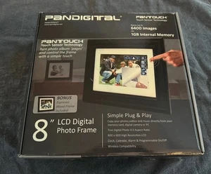 PanDigital 8" LCD Digital Photo Frame 800x600 PanTouch Sensor - Picture 1 of 9
