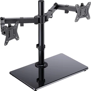 Support Double Moniteur pour Écran 13”- 32”, Support de Bureau Autonome Double Bras avec St - Photo 1/12