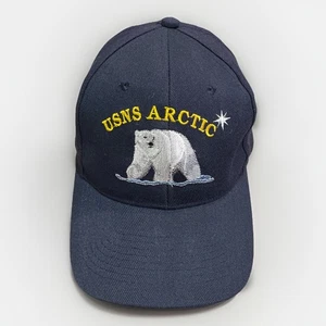 USNS Arctic T-AOE-8 Hat KC Caps Wool Blend Polar Bear Navy Snapback OSFM - Picture 1 of 10