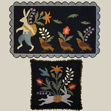 March Hare Easter Penny Rug Wool Quilt Pattern All Through The Night