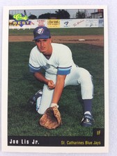 1991 St. Catharines Blue Jays-Classic BEST Baseball Card-Joe Lis Jr.