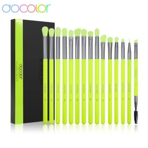 15Pcs Woman Professional Synthetic Hair Eyeshadow Eyeliner Makeup Brushes Set - Picture 1 of 11