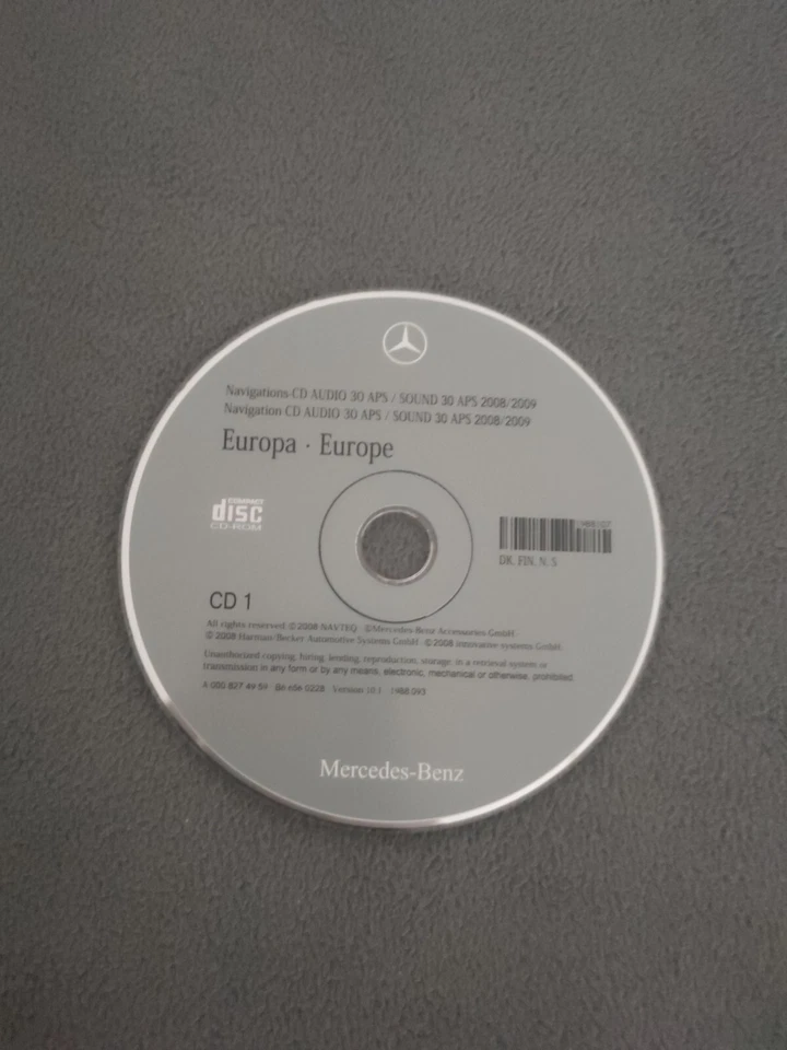 Mercedes AUDIO 30 APS Navigation CD Denmark Sweden Finland Norway 2008/2009 10.1 - Bild 1 von 2