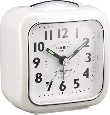 Casio TQ-157-7BJF Traveler's Alarm Clock WHITE - Image 1 of 3